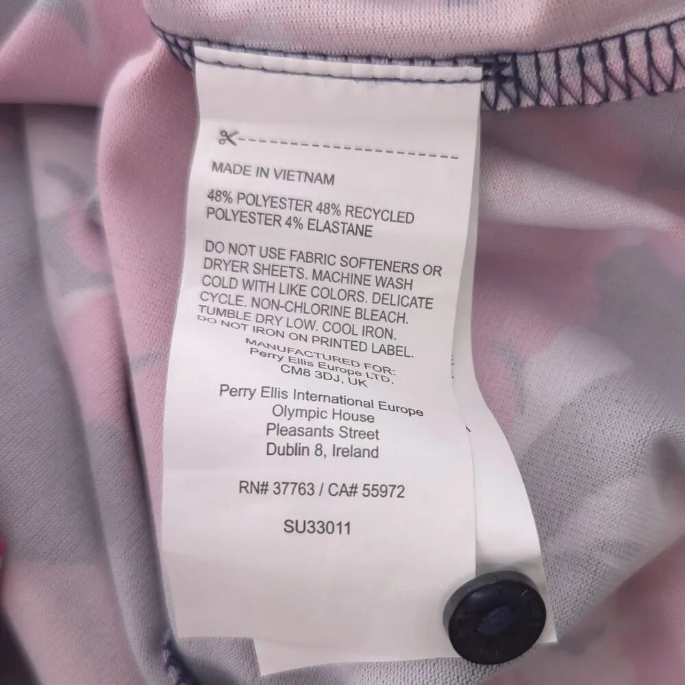 Callaway Sleevelss Floral Peacoat Navy Red Shirt Womens XL - Picture 10 of 10